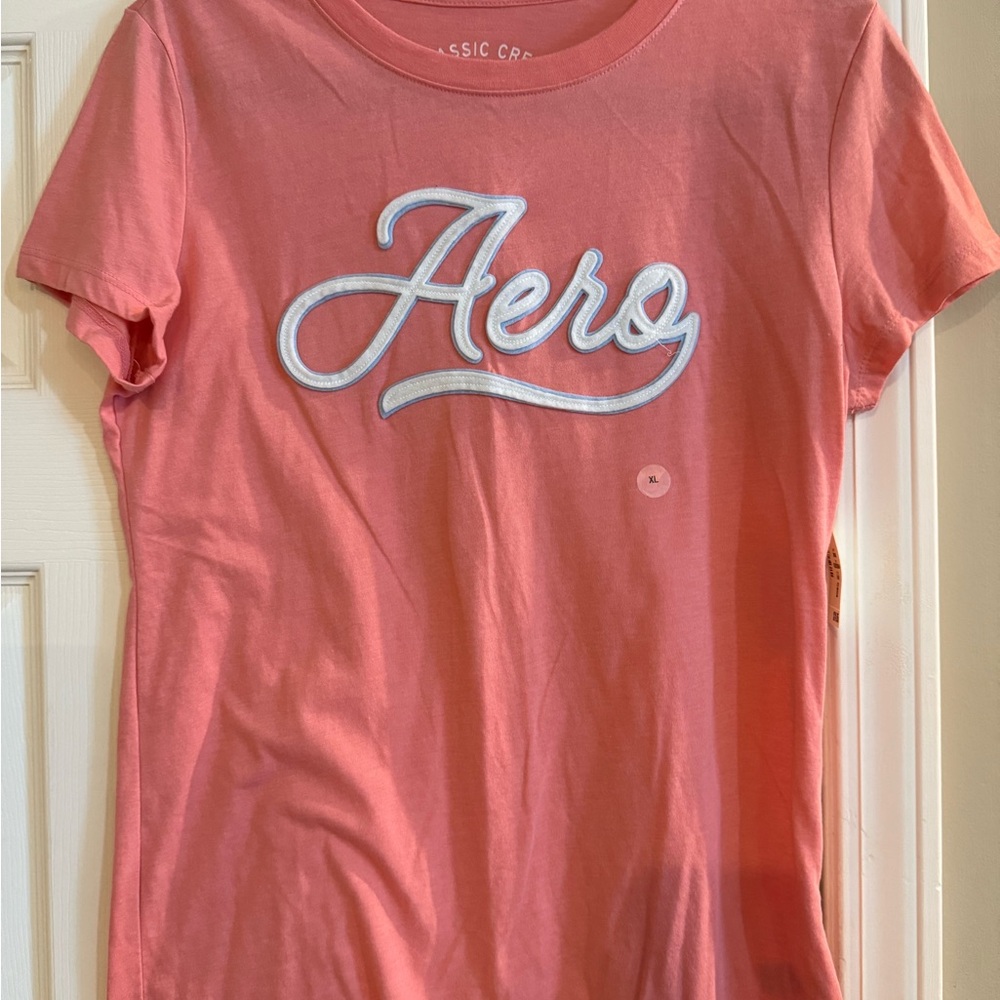 Aeropostale Coral Classic Crew Tee